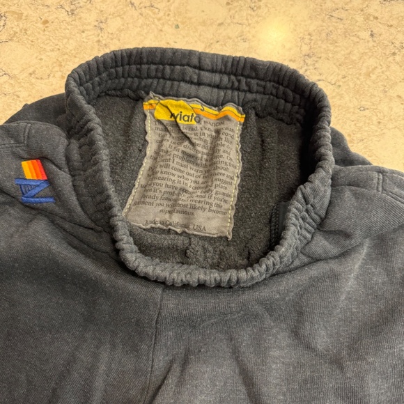 AVIATOR NATION WIDE LEG POCKET SWEATPANTS - CHARCOAL - Picture 7 of 7